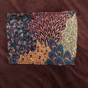 Printed bandeau/ rave top size medium